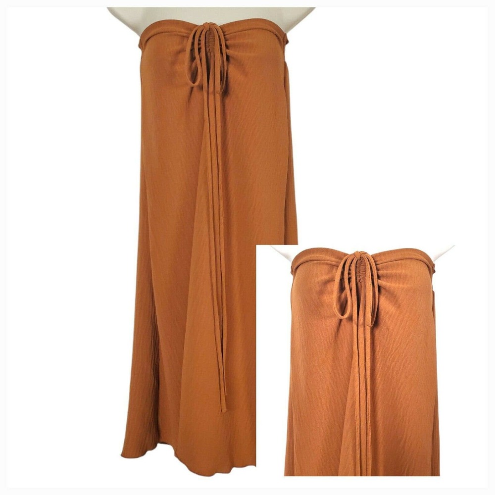 7 DAY WKND Womens Dress Small Orange Strapless